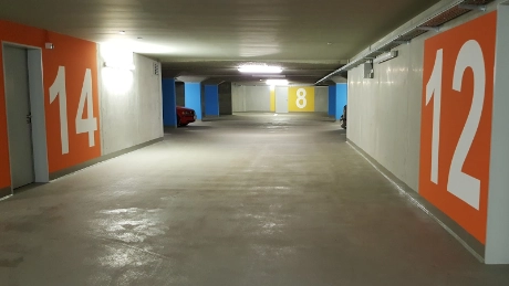 Underground parking space at Friedensberg