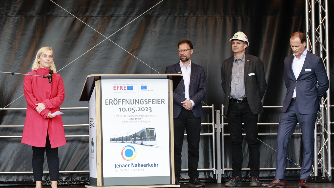 Einweihungsfeier der Lichtbahn