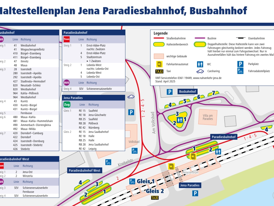 Haltestellenumgebungsplan Jena-Paradies Vorschau