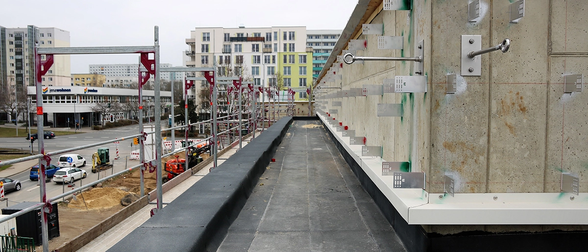 Baufortschritt der Sportschwimmhalle