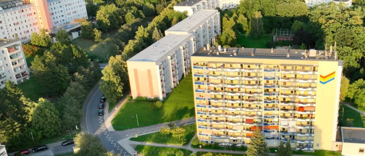 Carloninenstraße und Musäusring in Lobeda Ost