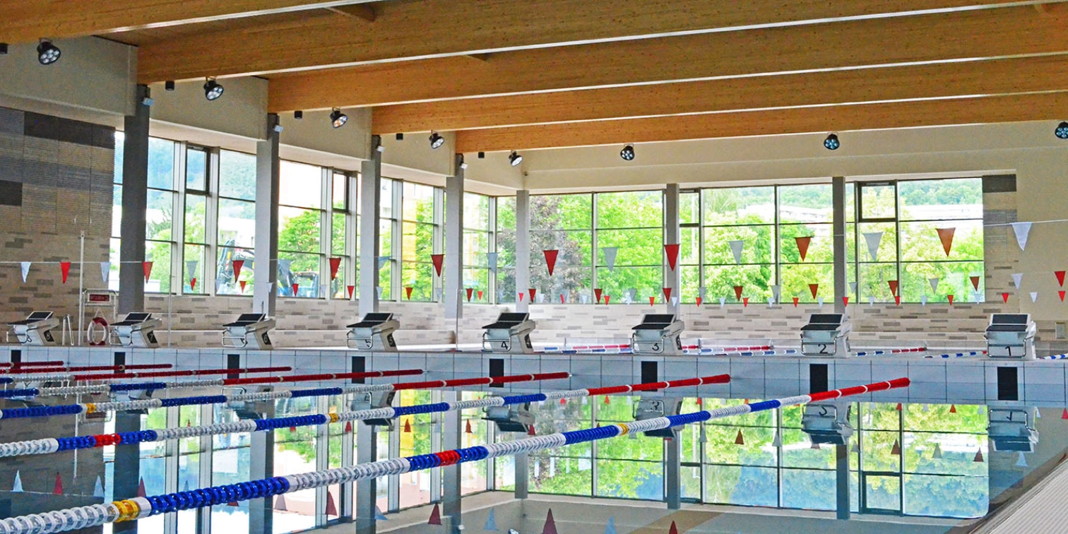 Das Schwimmerbecken im Schwimmparadies Jena 