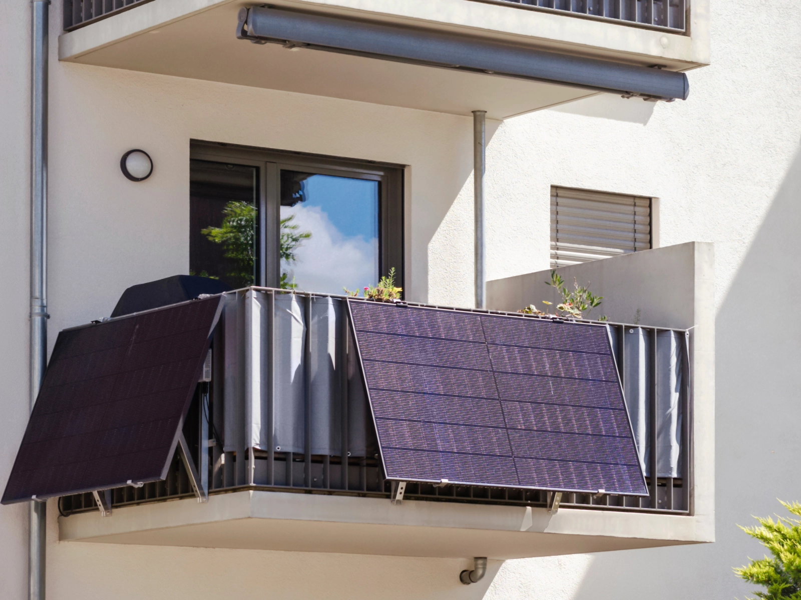 Eine Balkon-PV-Anlage