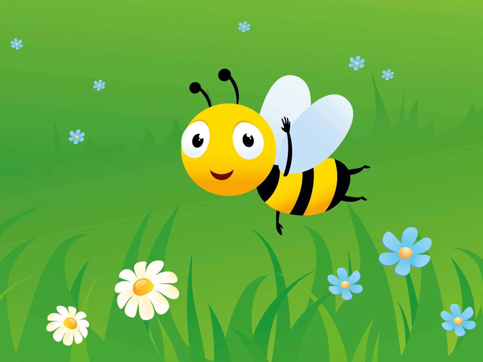 Bienchen Paulinchen auf einer Wiese