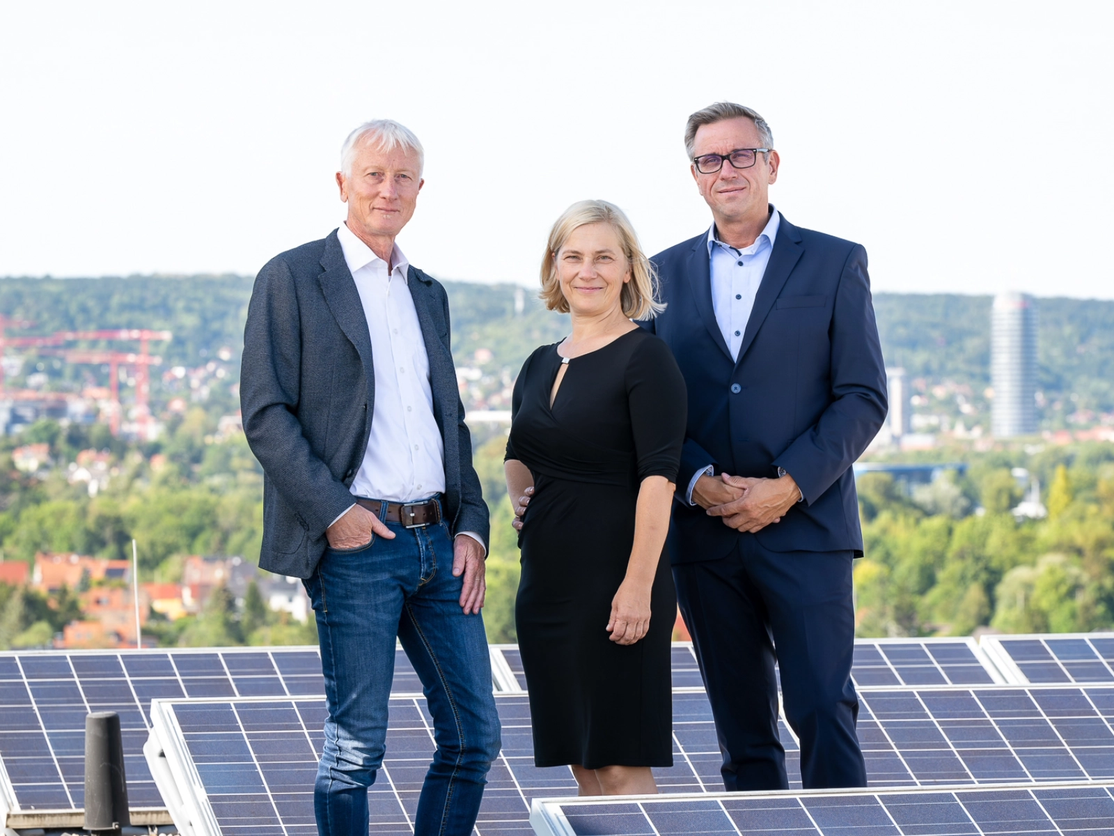 Vorstand Klimaschutzstiftung: Matthias Stüwe, Claudia Budich und André Sack.  
