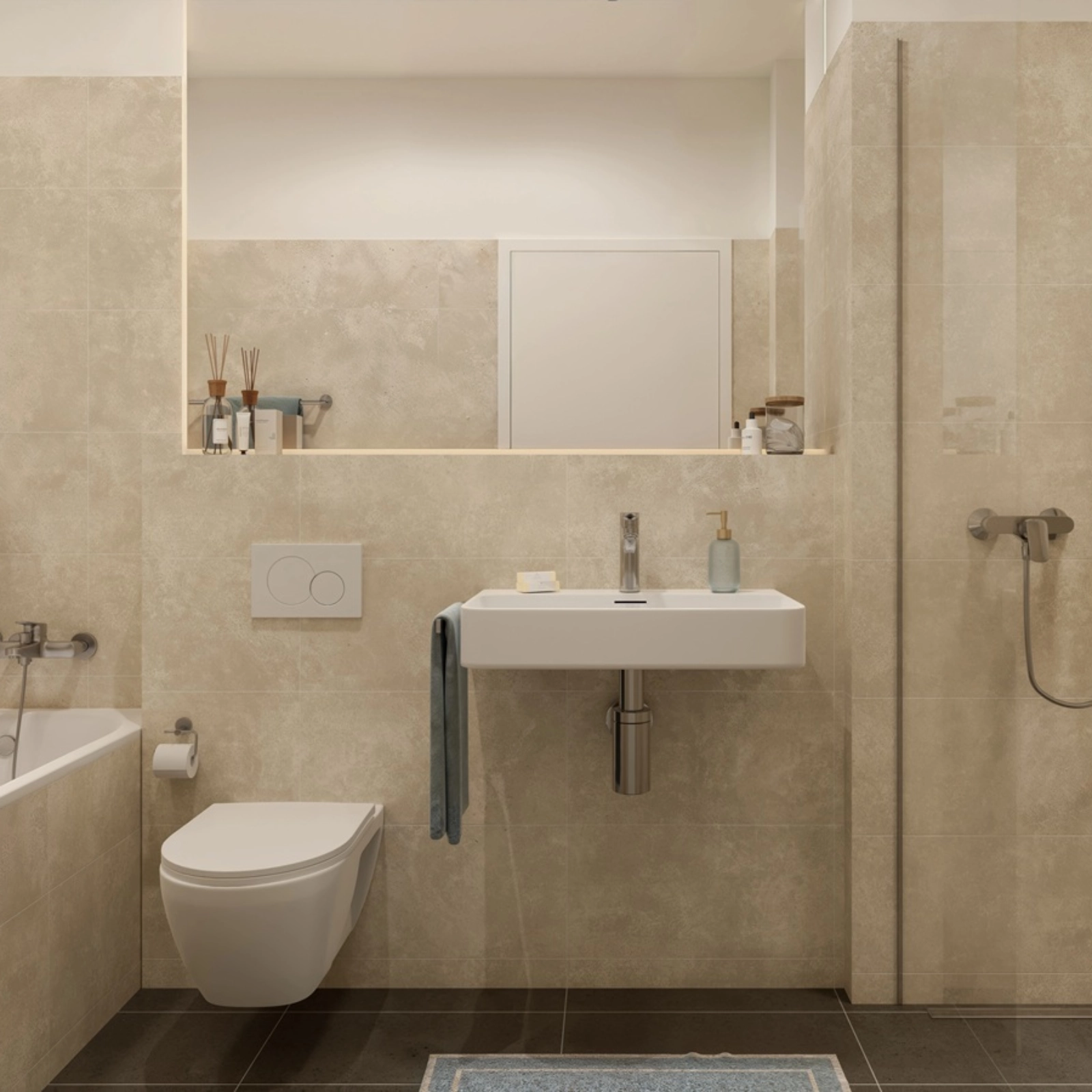 Beispielhafte Badezimmervisualisierung | Neues Saaltor | © BEYONITY