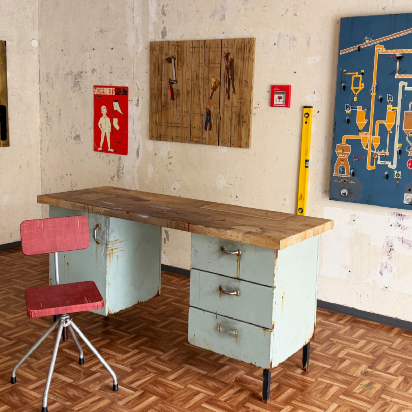 Kunstausstellung "Schichtwechsel" von Stephan Birchender im Kreativen Baubüro in Jena Lobeda