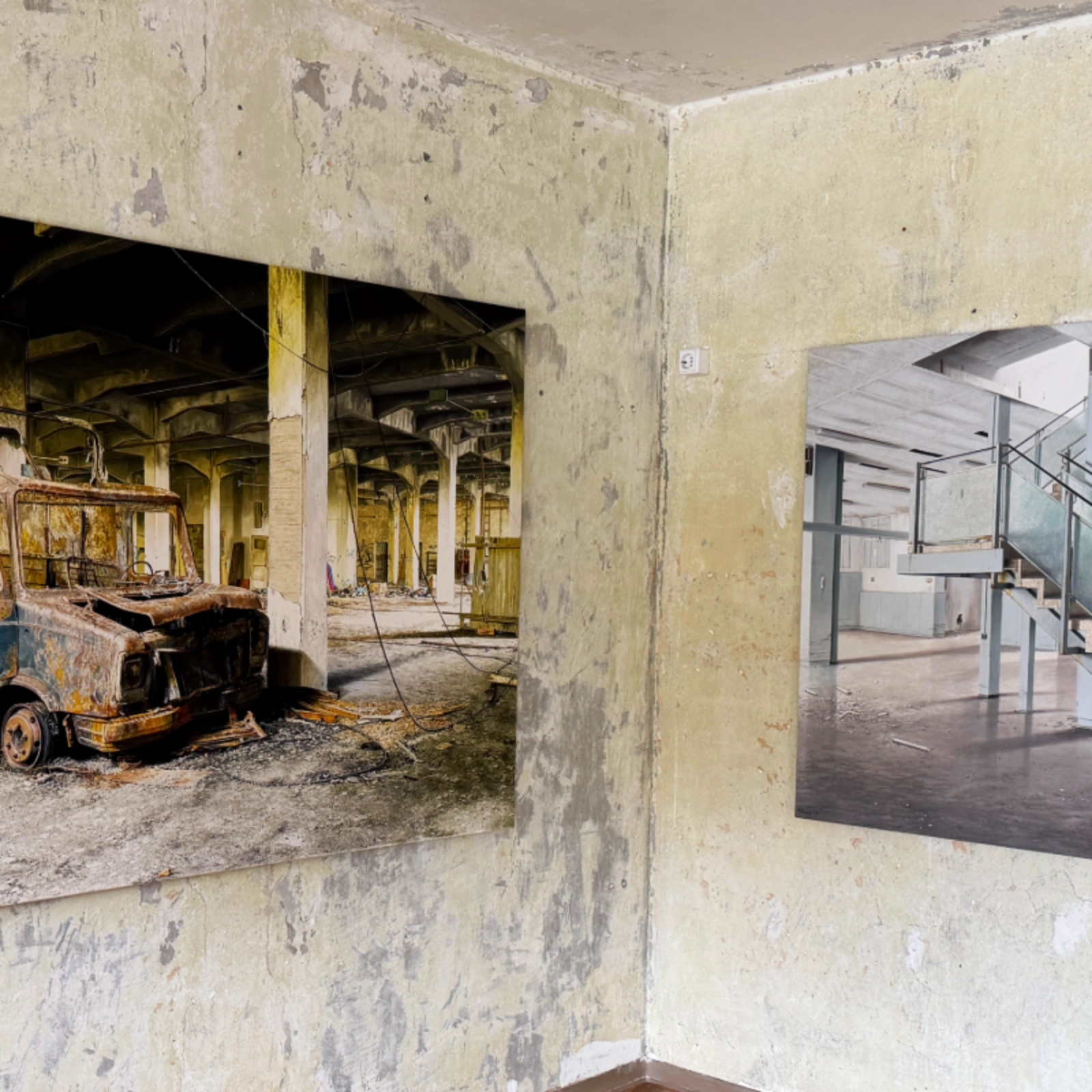 Kunstausstellung "Schichtwechsel" von Stephan Birchender im Kreativen Baubüro in Jena Lobeda