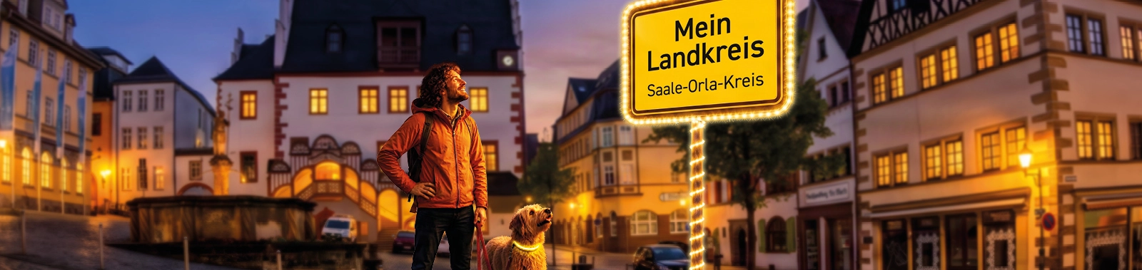 Saale-Orla-Strom Marktplatz Pößneck | Foto Fotostudio Jahn