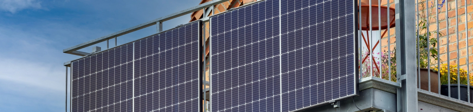 Eine Balkon-PV-Anlage