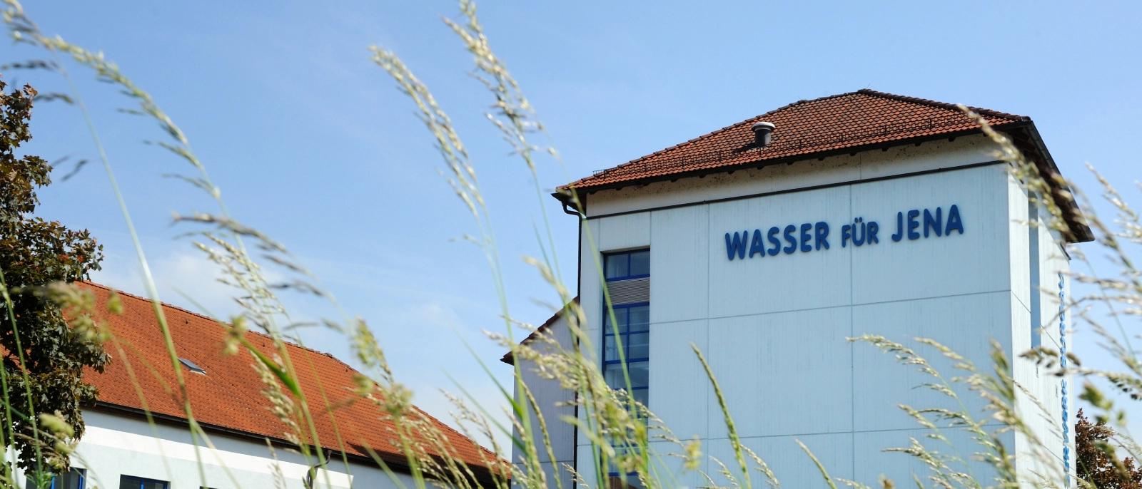 Außenansicht Wasserwerk in Burgau