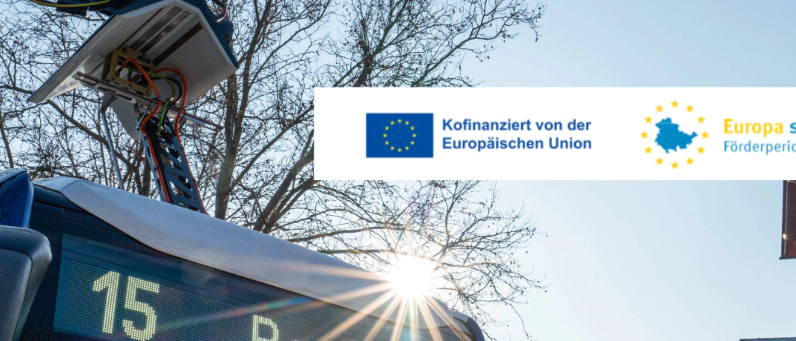 EFRE-Machbarkeitsstudie - Symbolbild Ladevorgang an einem E-Bus