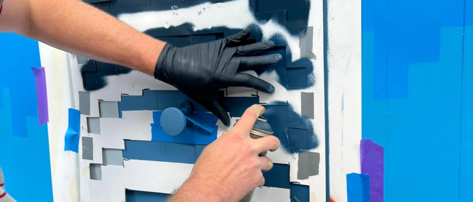 Michael Drosdek (Farbgefühl) in Aktion. 