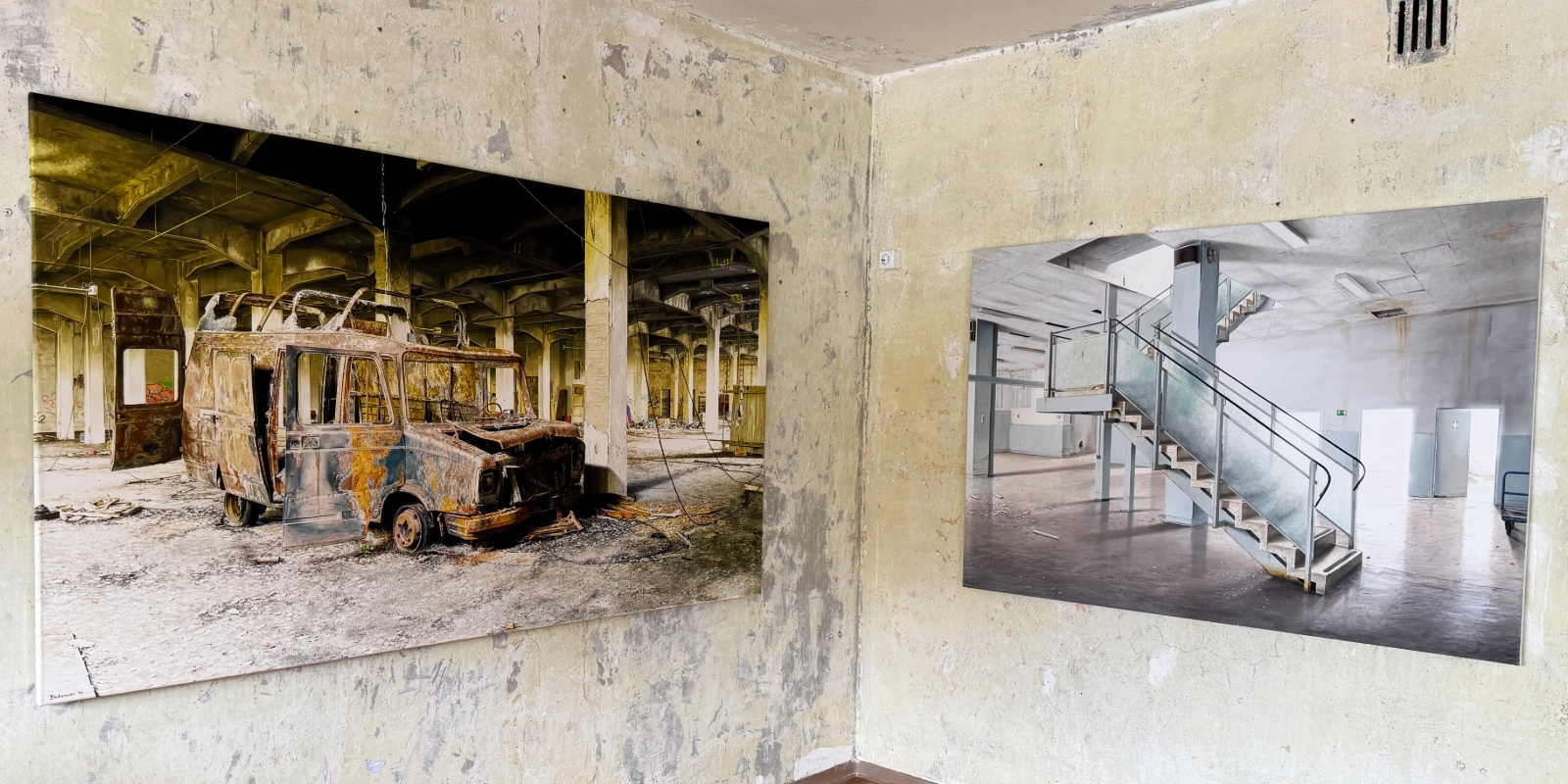Kunstausstellung "Schichtwechsel" von Stephan Birchender im Kreativen Baubüro in Jena Lobeda