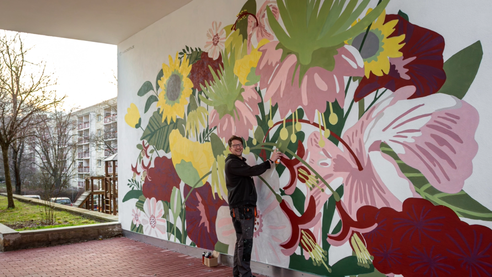 Graffiti in der Fritz-Ritter-Straße in Lobeda