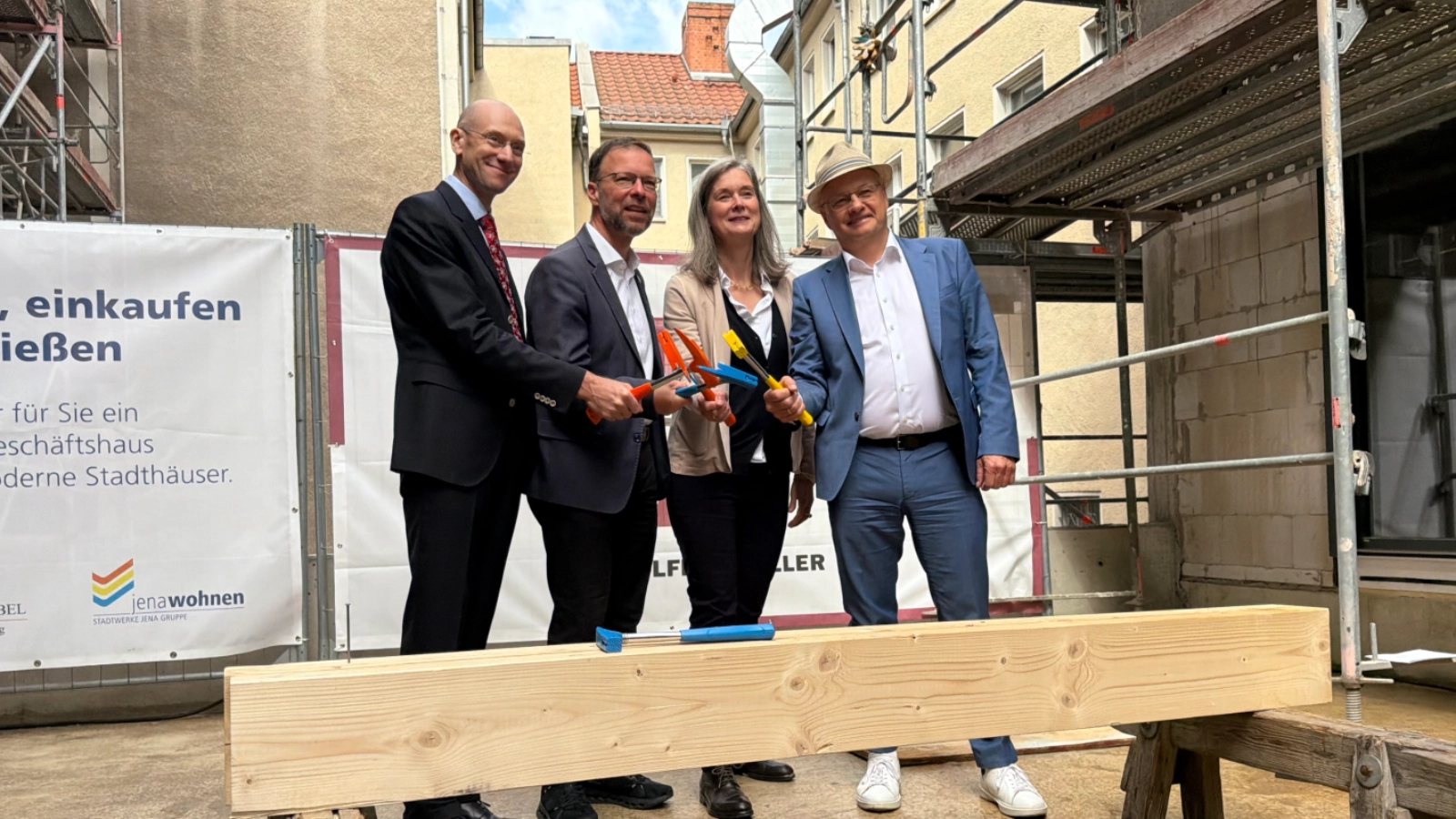 Richtfest in der Saalstraße