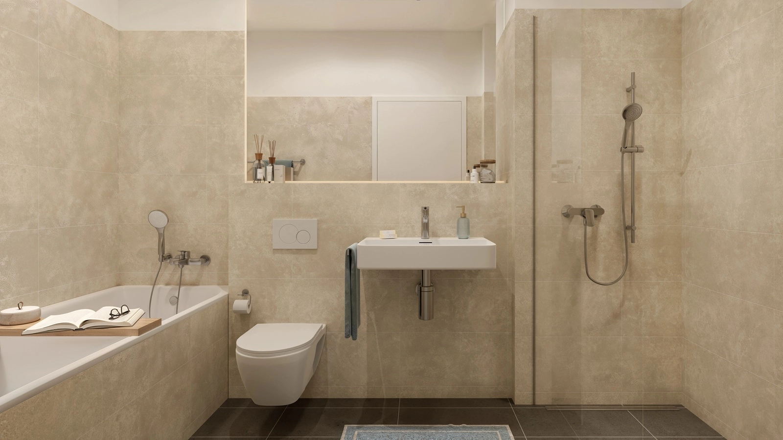 Beispielhafte Badezimmervisualisierung | Neues Saaltor | © BEYONITY
