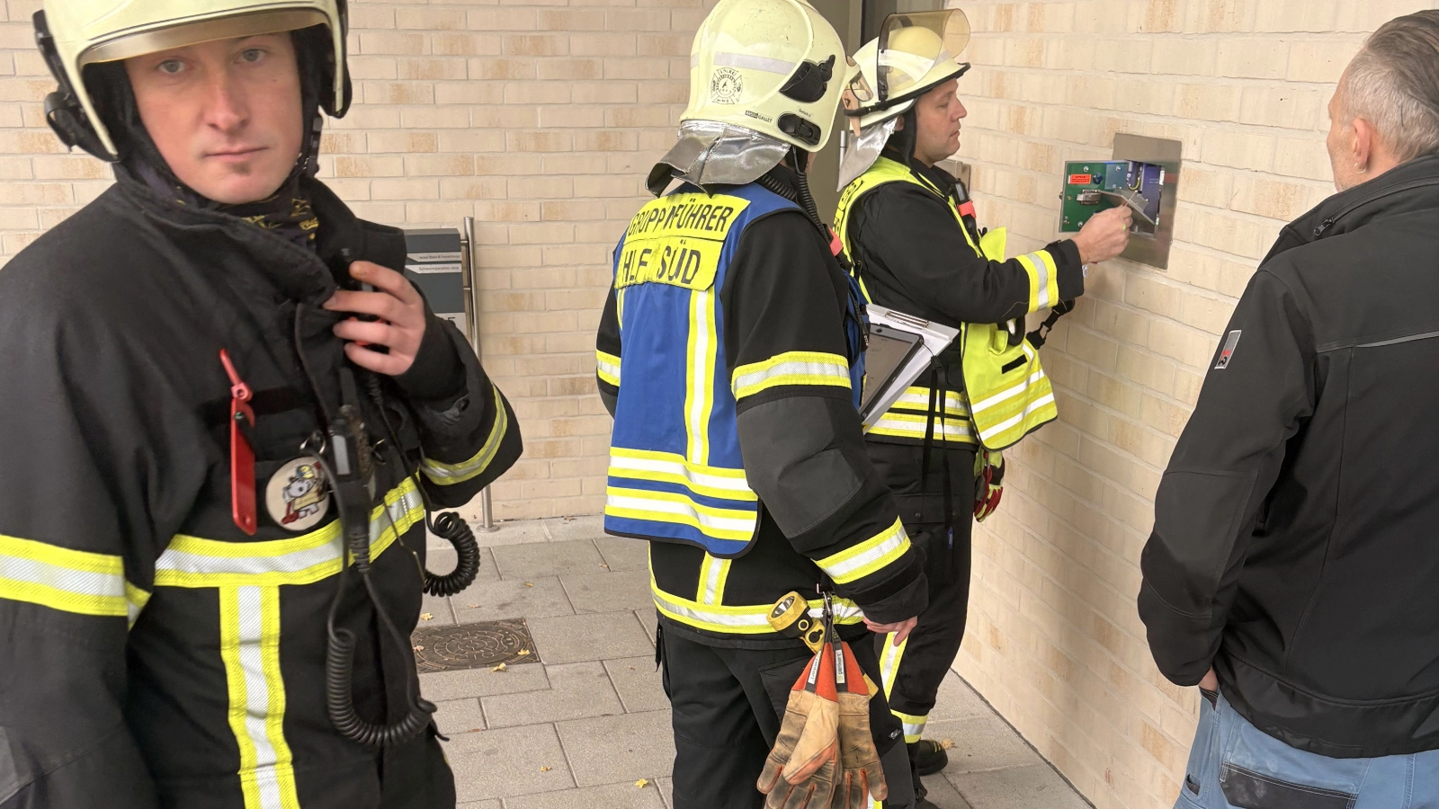 Ein weiterer Schwerpunkt war die Räumung des Gebäudes.