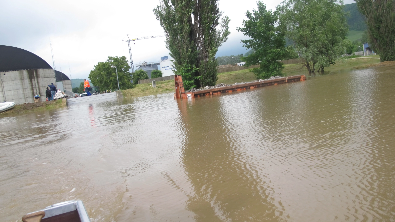 2013: Das Hochwasser auf der Zentralen Kläranlage