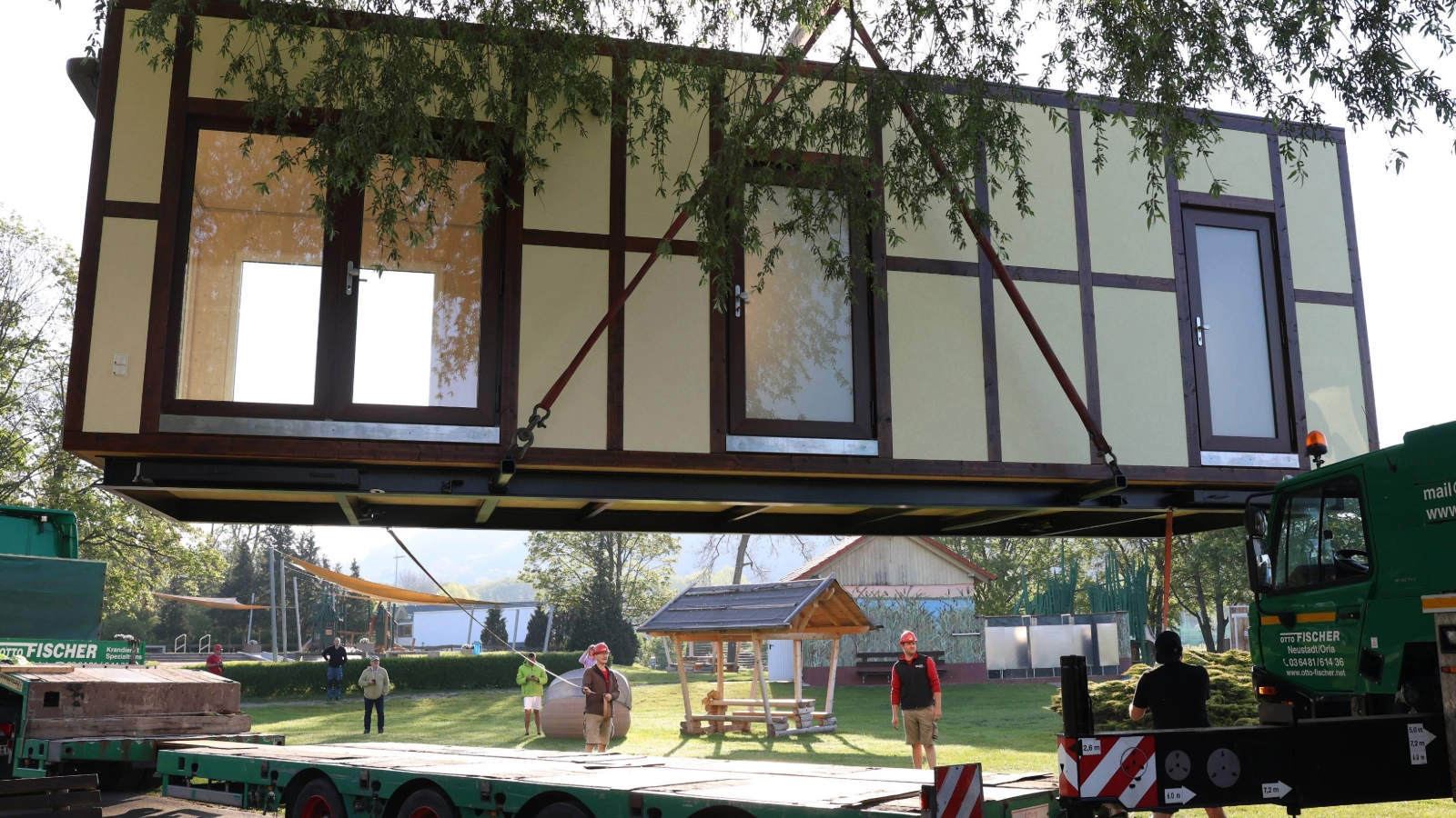 Lieferung vom Tiny House