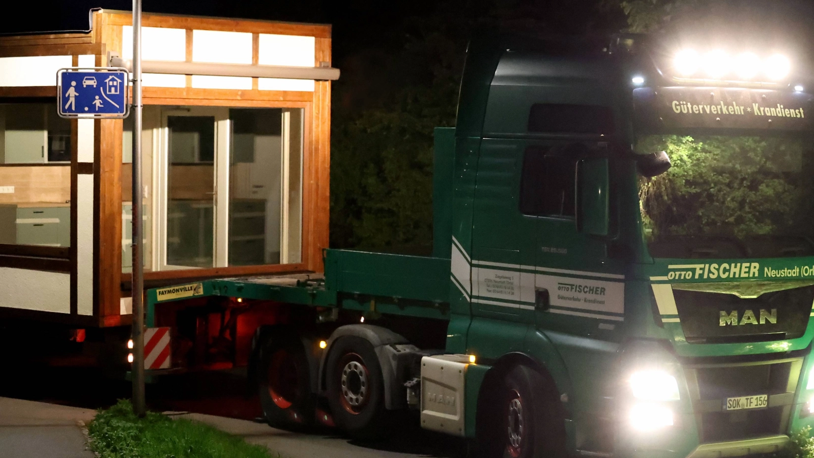 Lieferung vom Tiny House