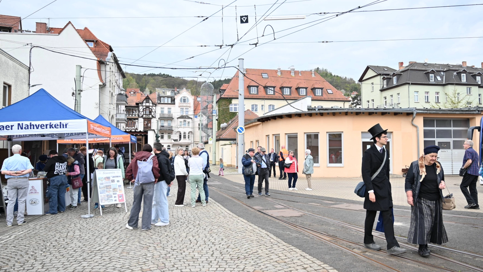 Eröffnung des Straßenbahnkorsos zu „125 Jahre Jenaer Nahverkehr“