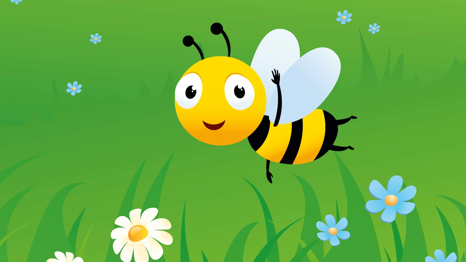 Bienchen Paulinchen auf einer Wiese