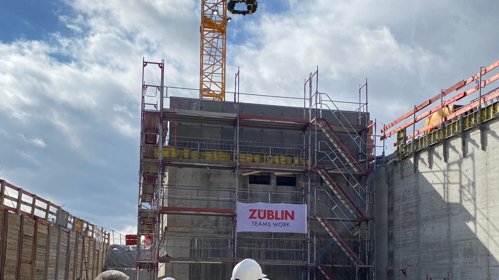 2021: Richtfest vom Hochbehälter Rautal