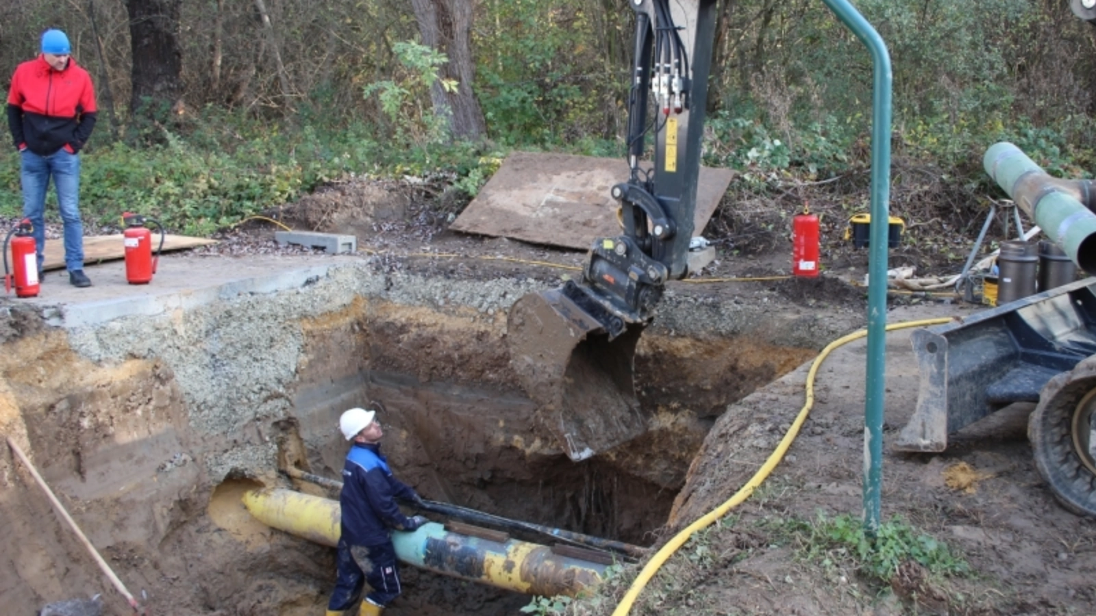 Arbeiten an der Gasbaustelle (6)