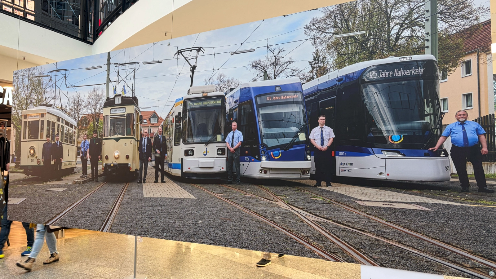 Wagenparade zum 125-jährigen Jubiläum der Jenaer Straßenbahn