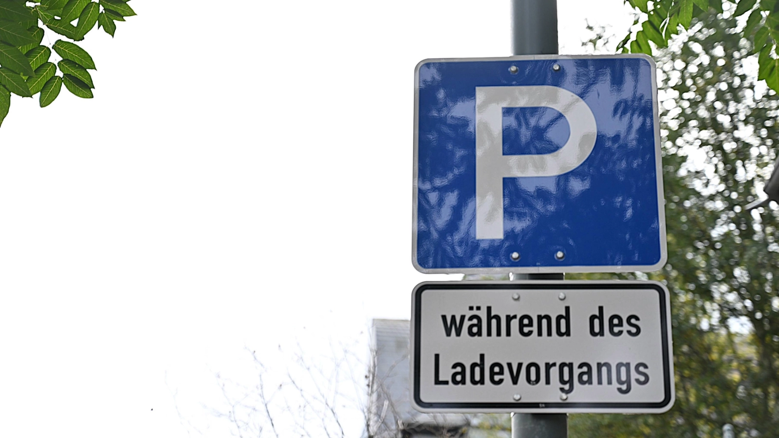 Parkschild am Ladepunkt.