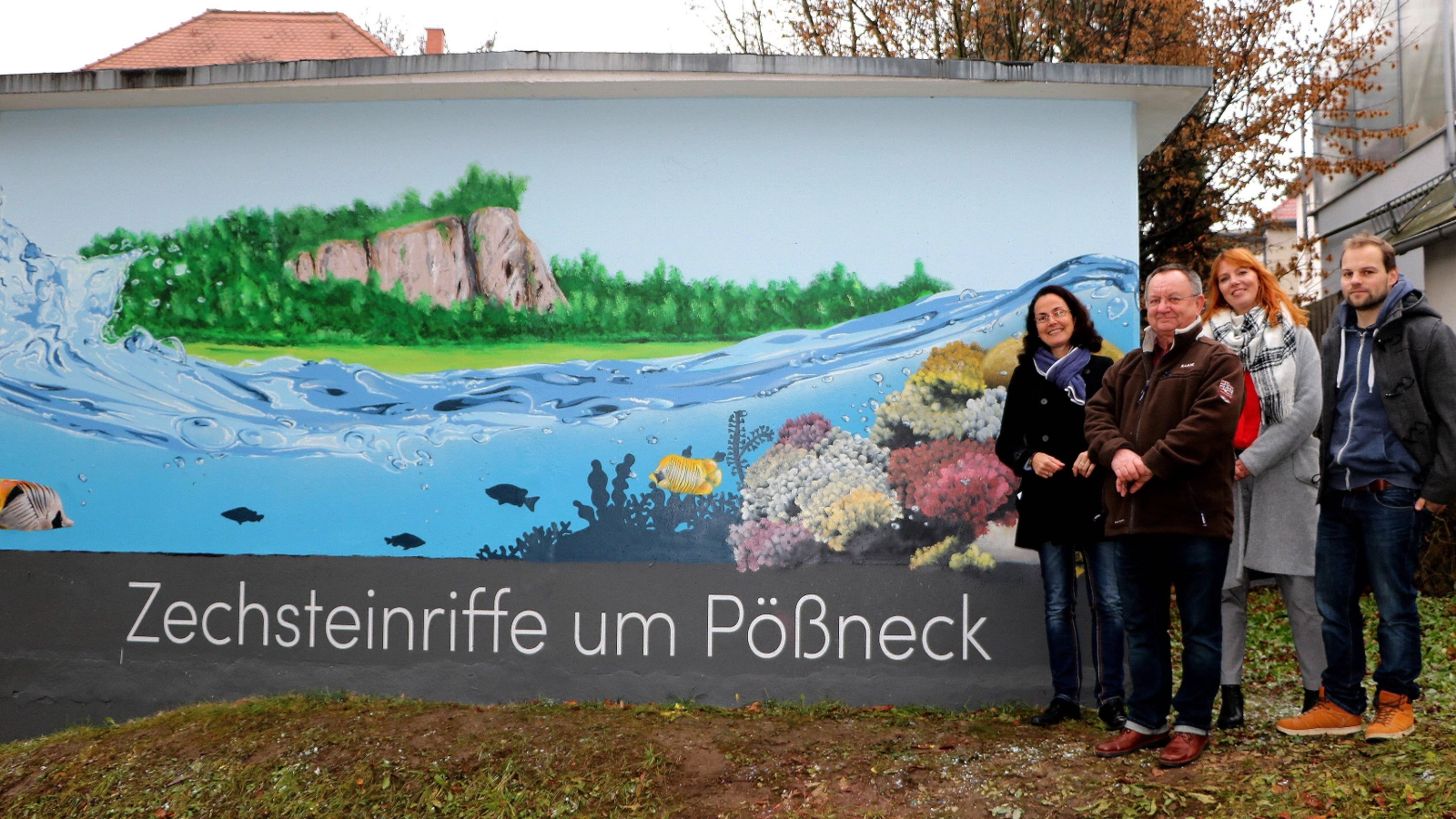 2018: gestaltete Trafostation in Pößneck