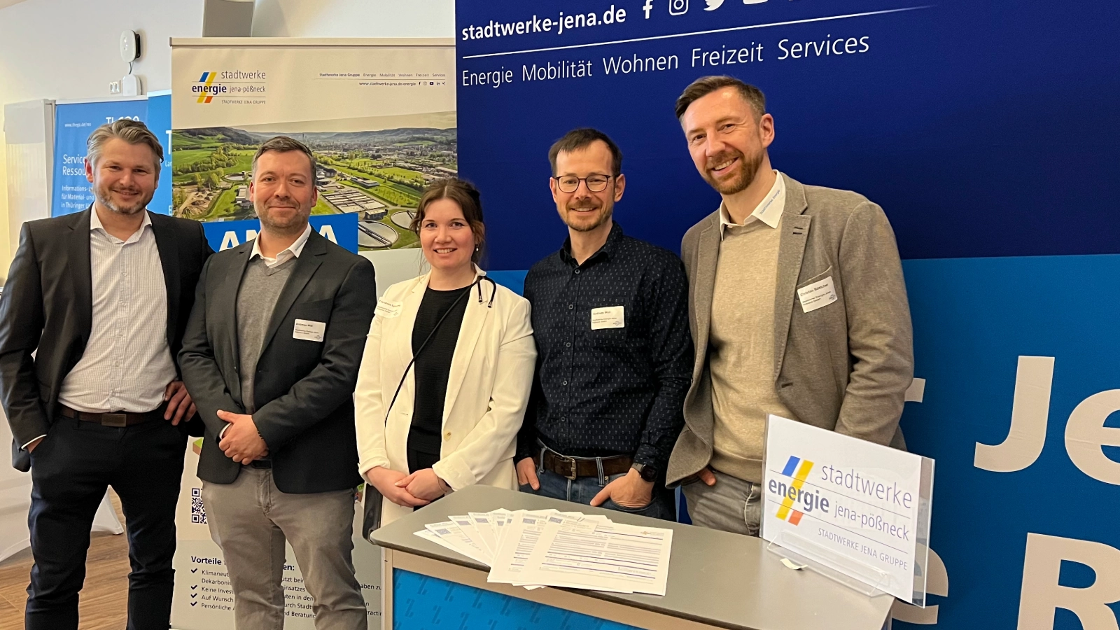 Der Bereich Energiedienstleistungen informierte über individuelle Standortlösungen – von Photovoltaik und Batteriespeichern über Ladeinfrastruktur bis hin zu Wärme- und Kälteversorgung. 