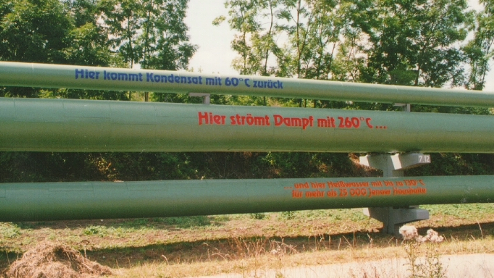 2000: Fernwärmeleitungen zeigen, was drin ist