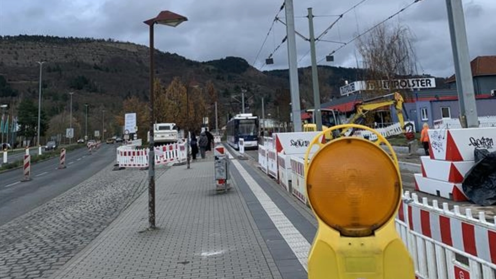 Gleisbau am Burgaupark: Vorzeitiges Bauende in Sicht