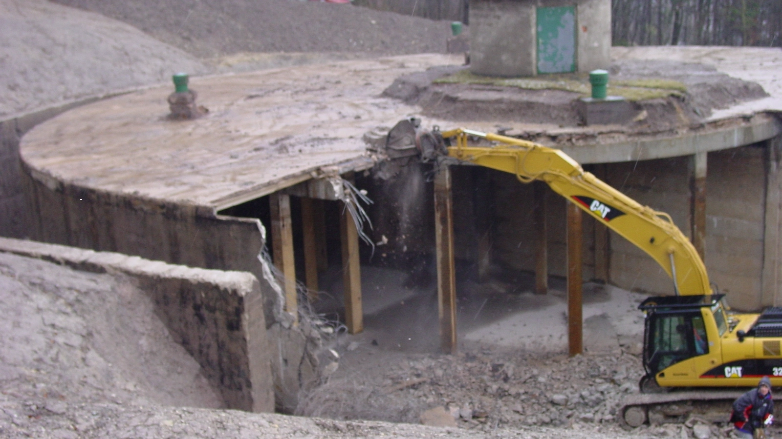2004: Baustelle Hochbehälter Jena-Ost