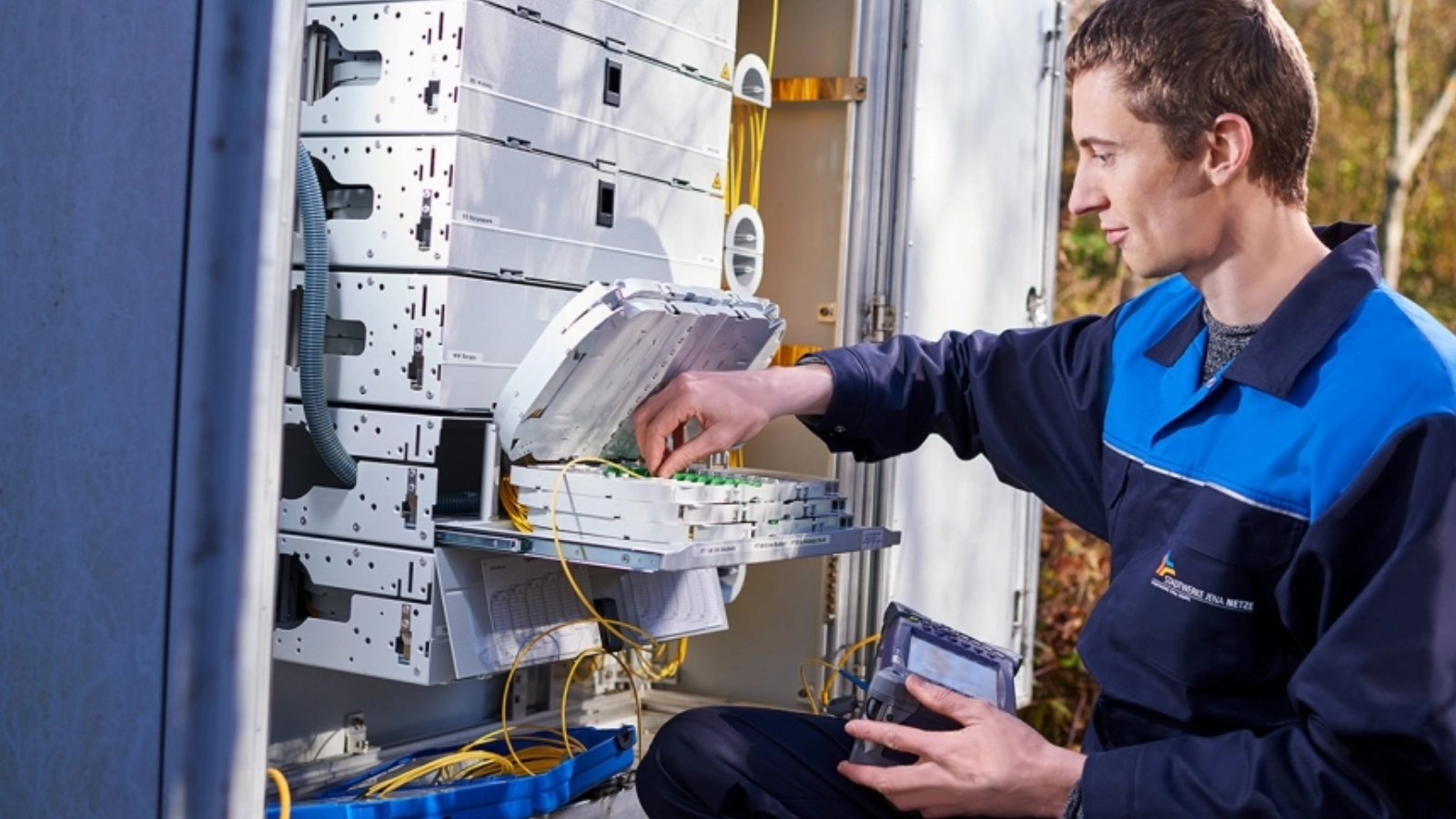 Arbeiten am Verteilerkasten