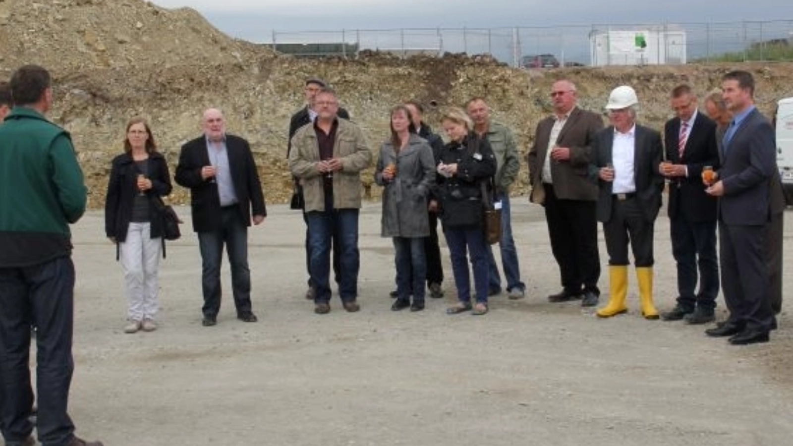 2013: Grundsteinlegung für die Biogasanlage in Zimmritz.