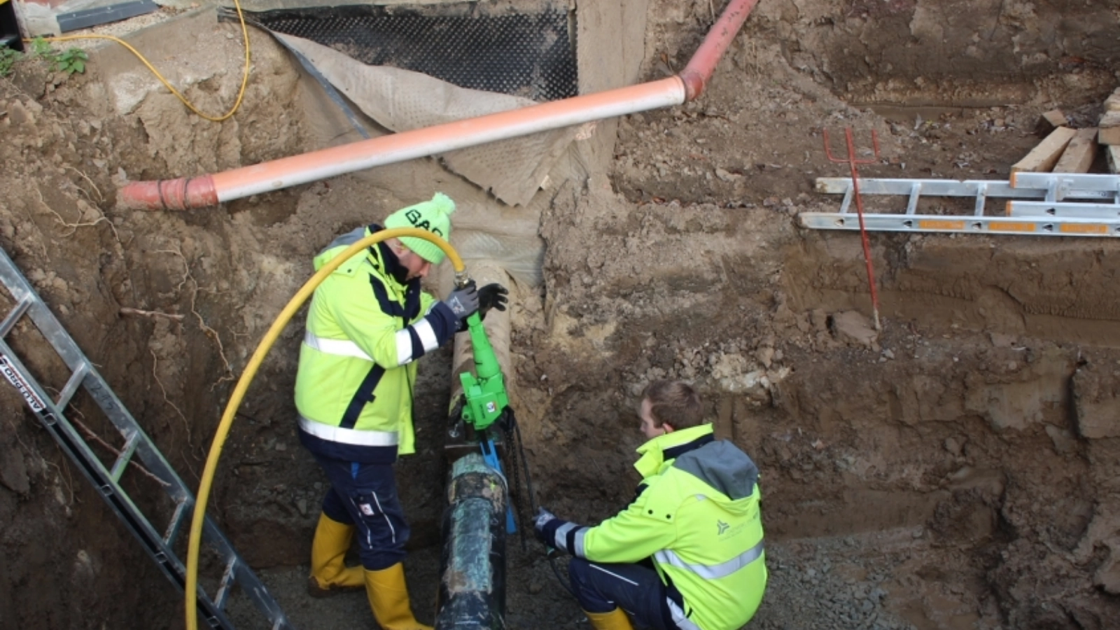 Arbeiten an der Gasbaustelle (5)