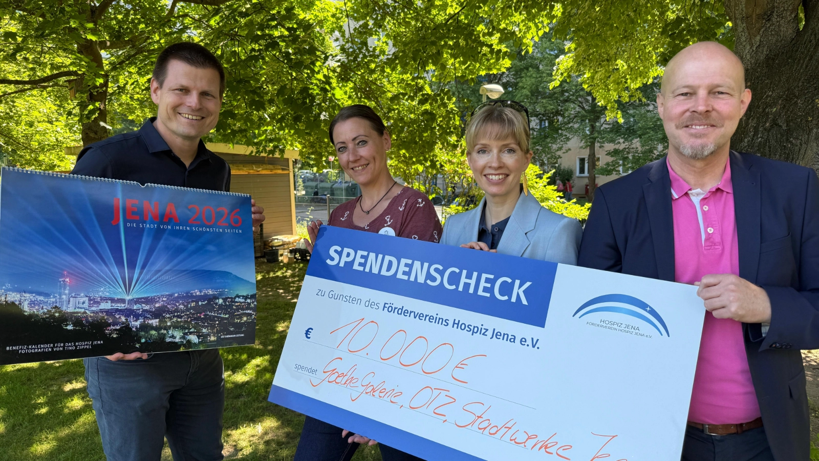 Übergabe Spendenscheck an das Hospiz Jena 2026