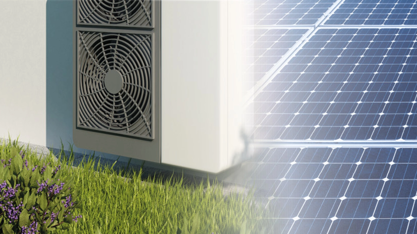 Wärmepumpe und Solardach