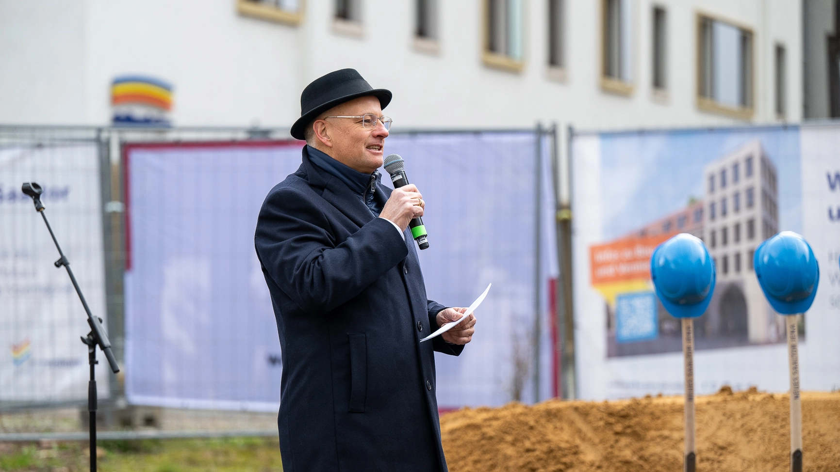 Bilderreihe Spatenstich für das Neue Saaltor - Jena 11.2024 - Bild 2