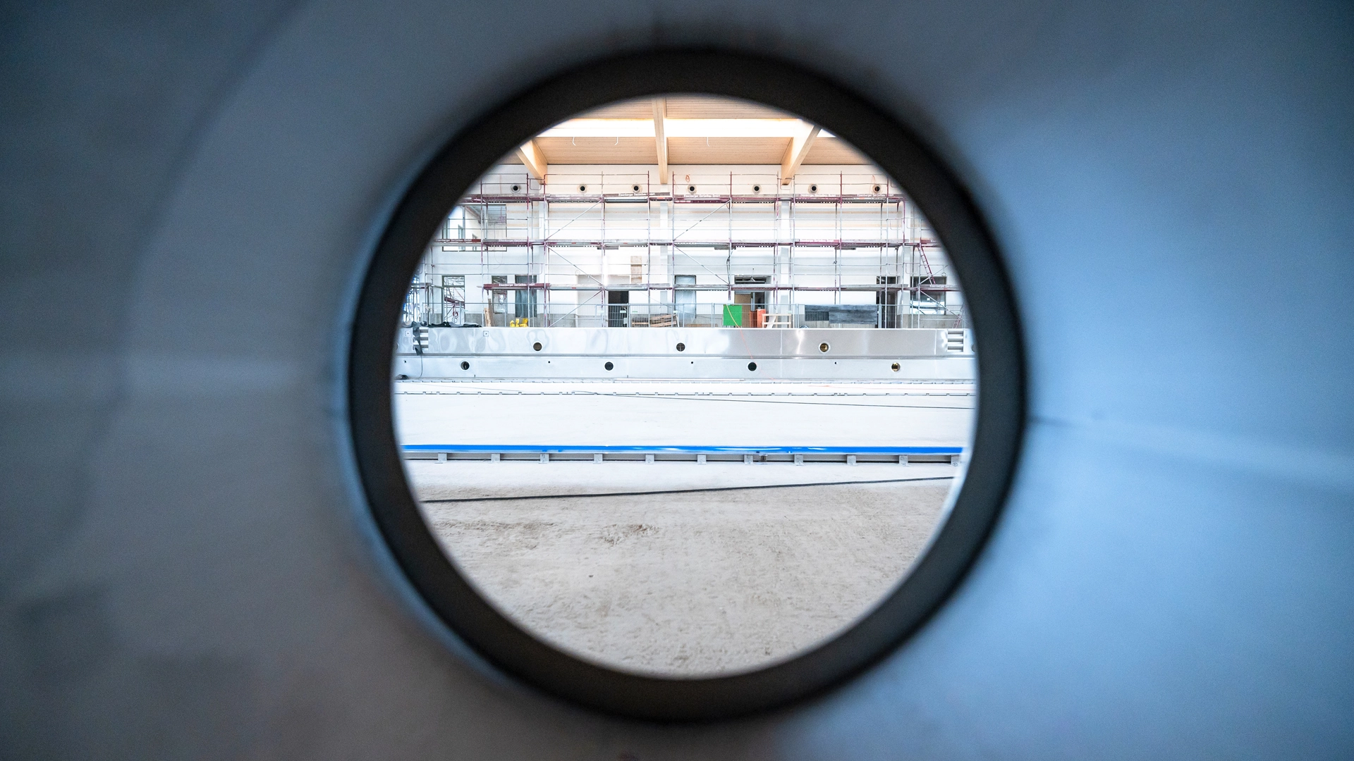 Sportschwimmhalle Bauphase