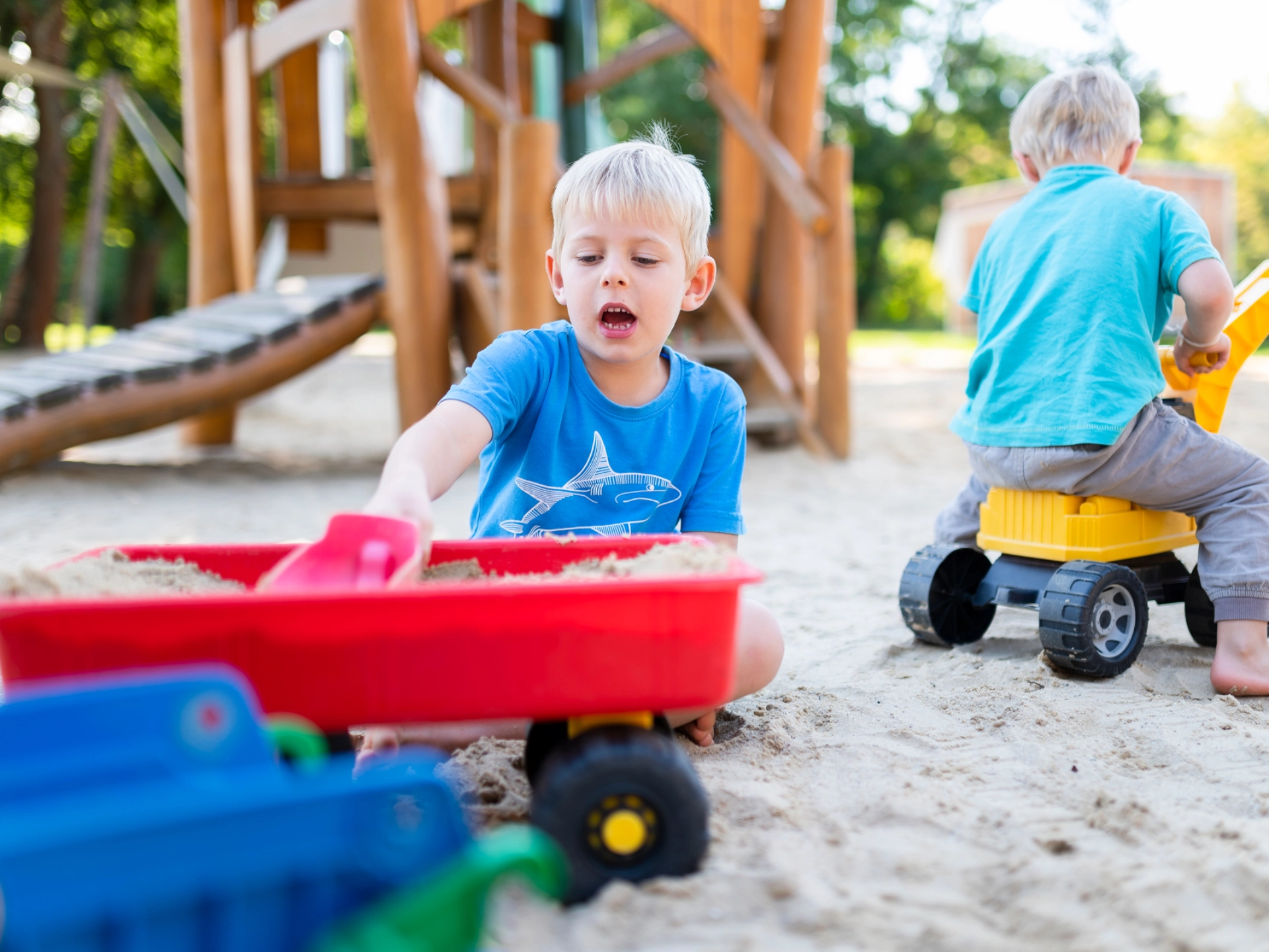 Strandschleicher Spielplatz Bagger