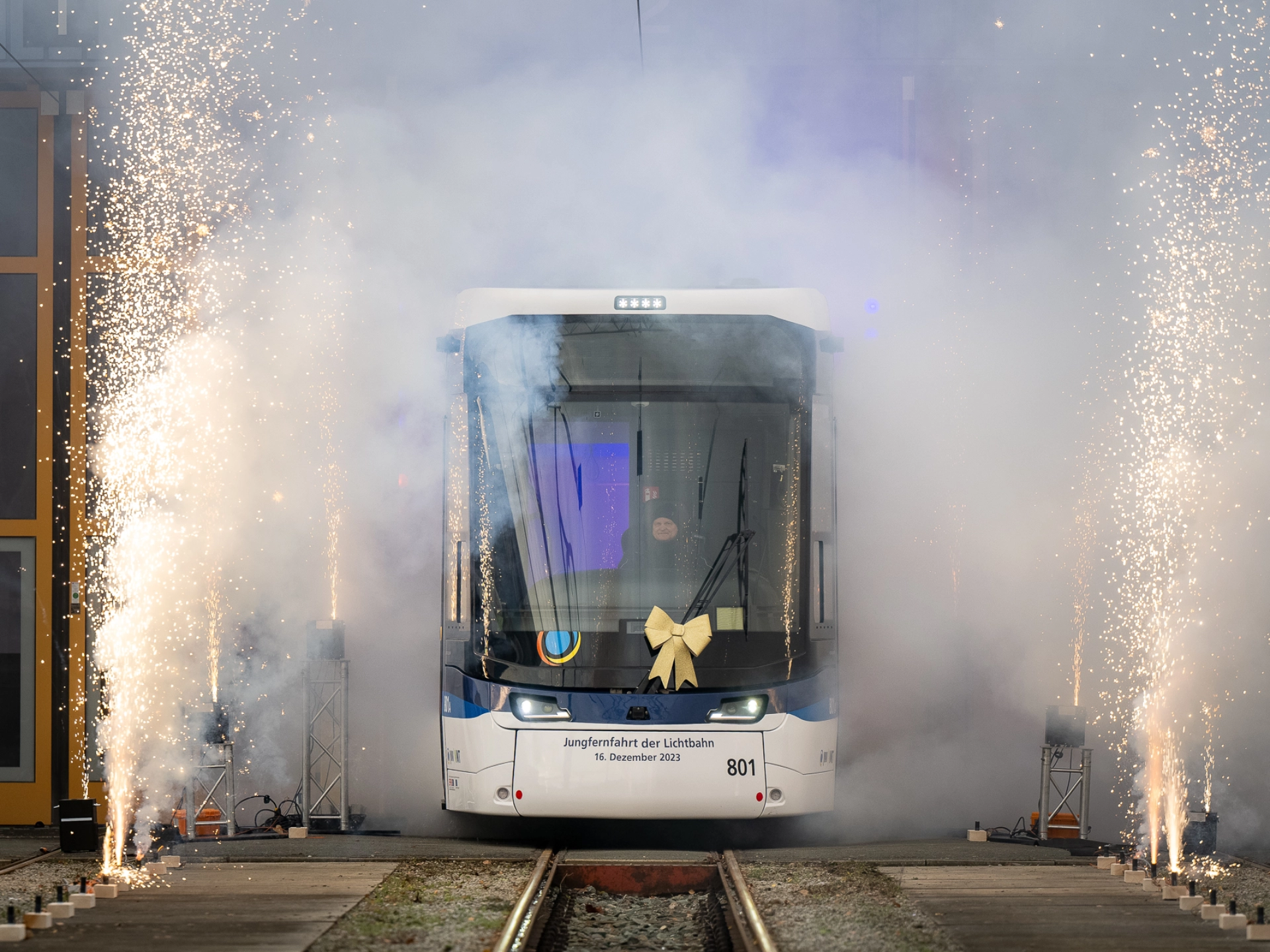 16. Dezember 2023: Jungfernfahrt der Lichtbahn