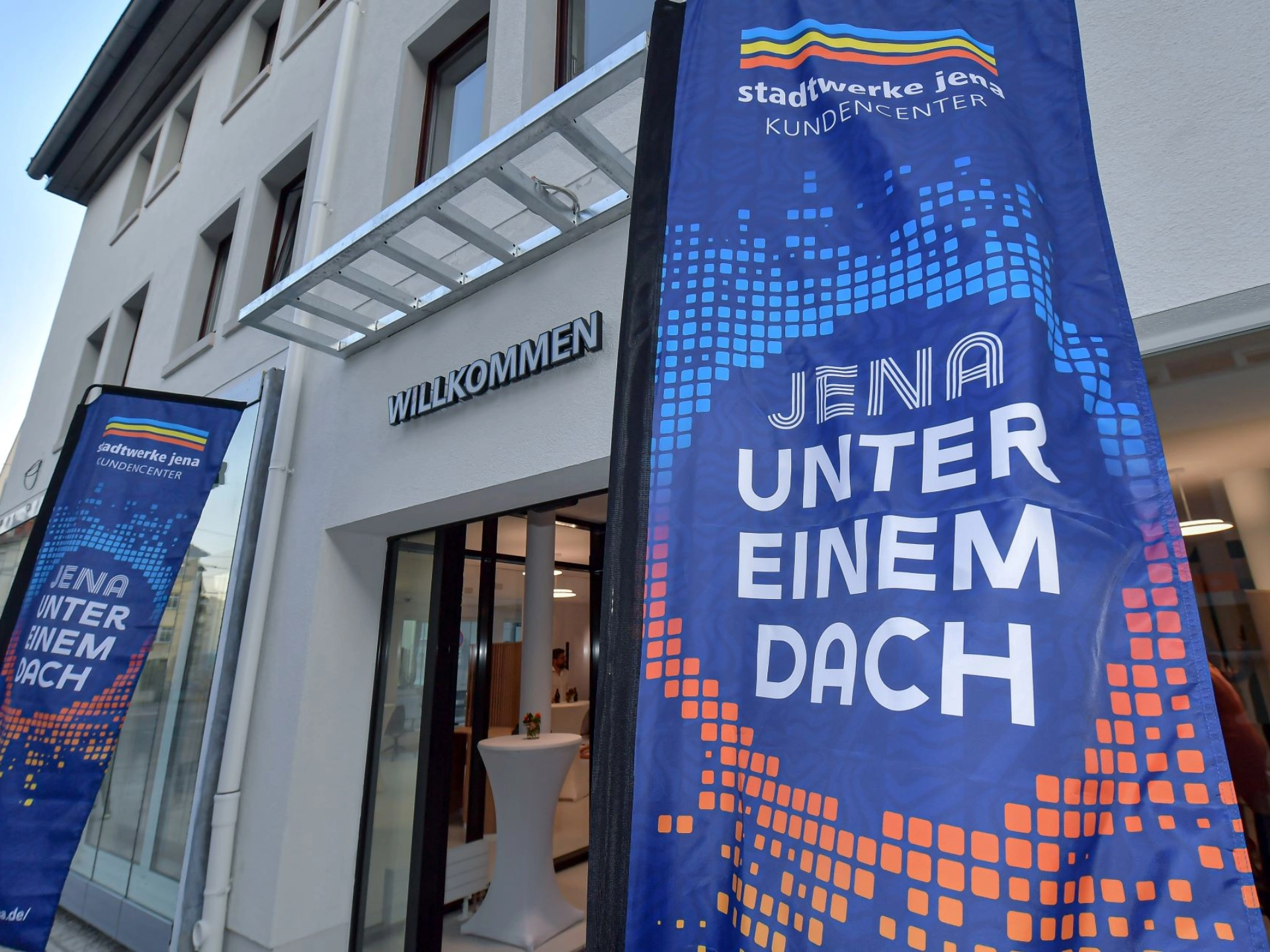 Eingang Kundencenter der Stadtwerke Jena