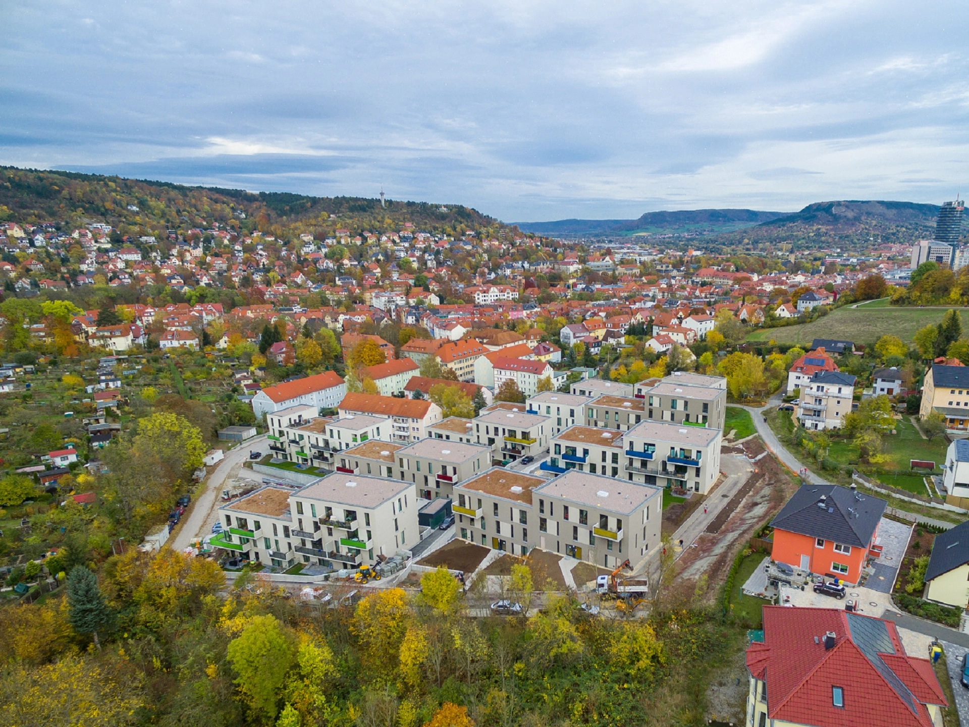 jenawohnen - Friedensbergterrassen - Luftansicht