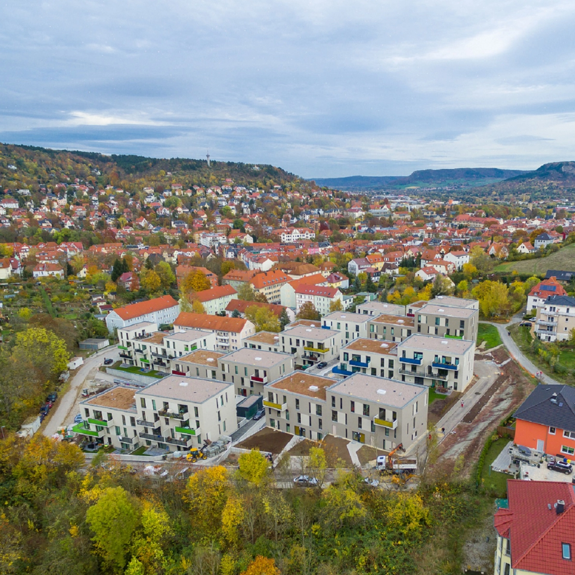 jenawohnen - Friedensbergterrassen - Luftansicht