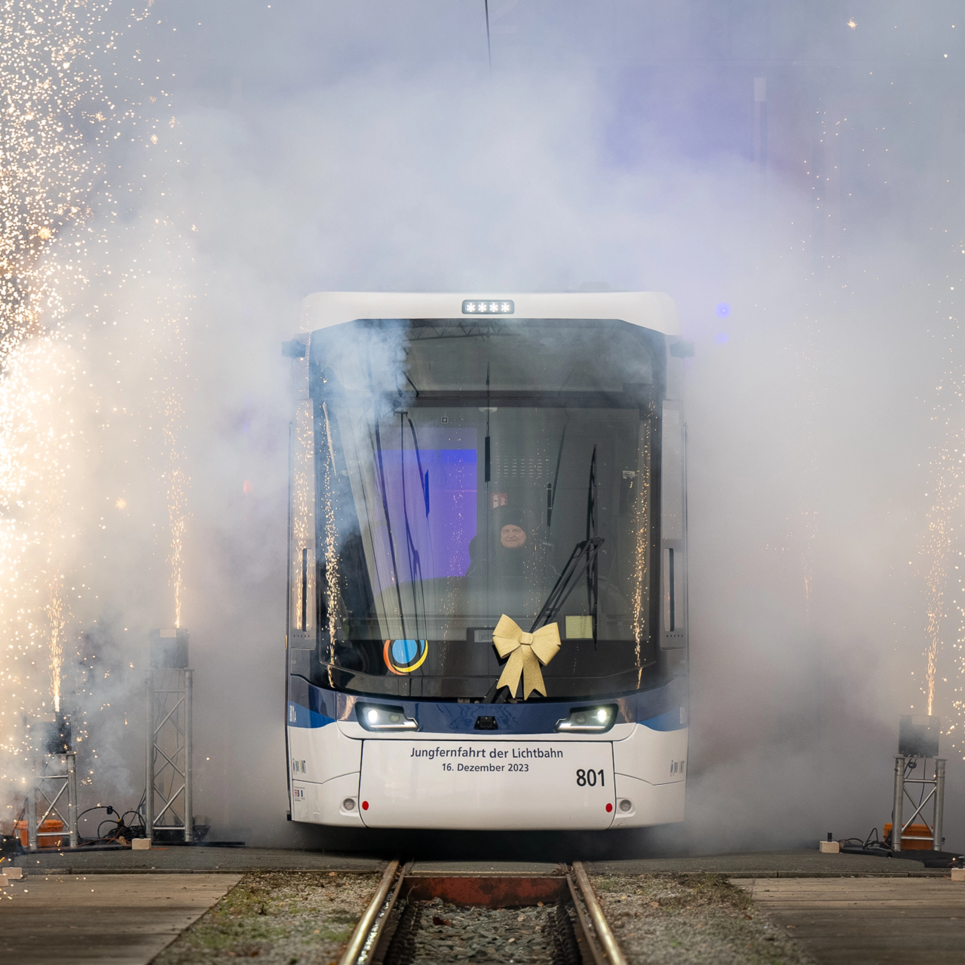 16. Dezember 2023: Jungfernfahrt der Lichtbahn