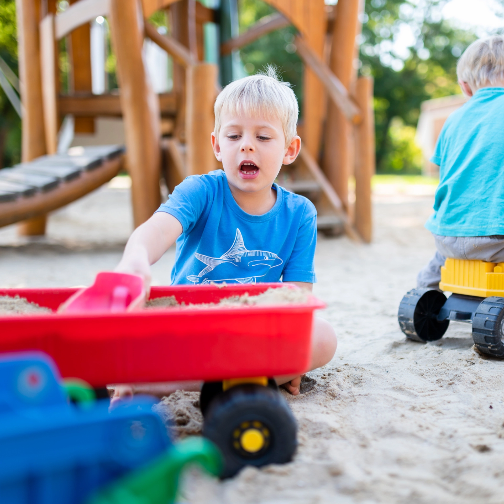 Strandschleicher Spielplatz Bagger